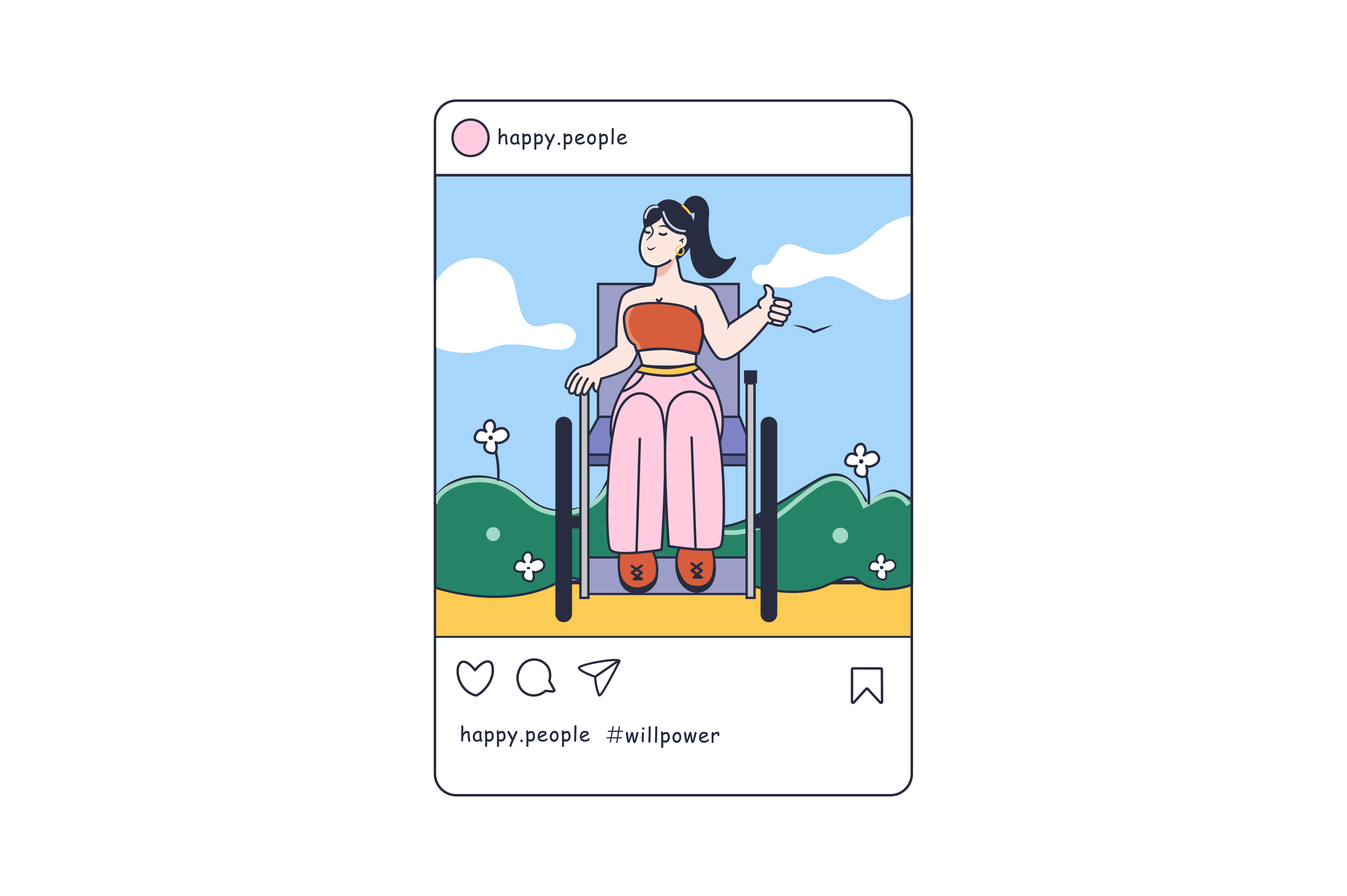 Disabled people stroller